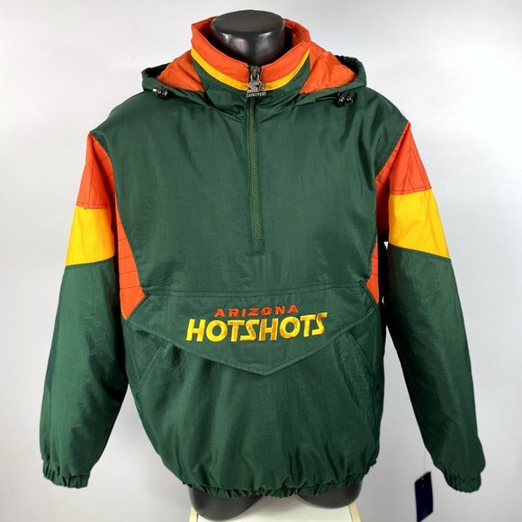 ARIZONA HOTSHOTS AAF Starter Pull Over Hooded Half Zip Jacket M L XL 2X - Picture 1 of 8